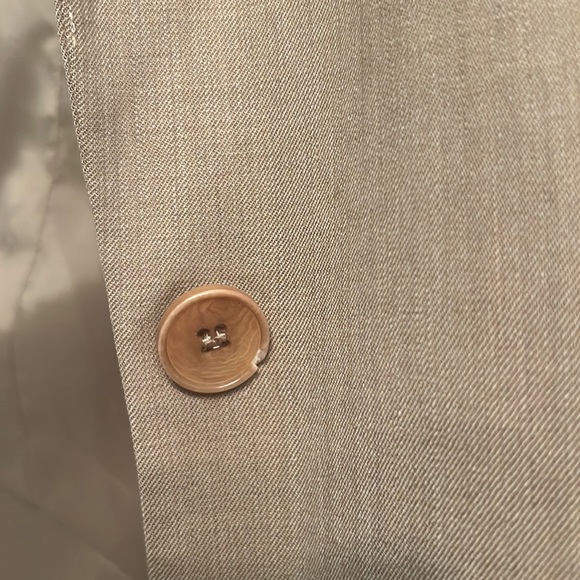 [Theory] BROWN Tailored Single Button Wool Blazer - Picture 4 of 13